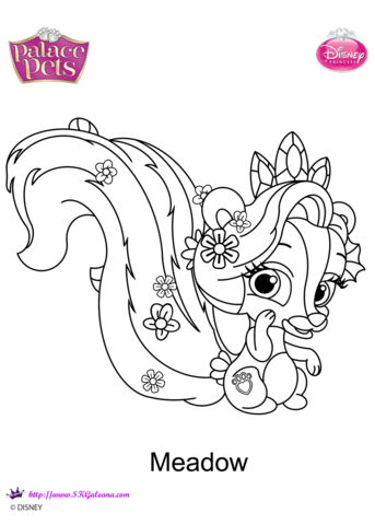 Palace pets meadow coloring page free printable coloring pages