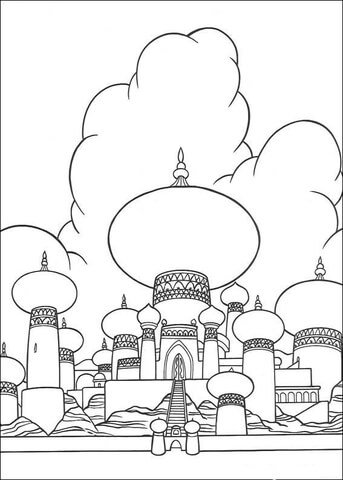 The sultans palace coloring page free printable coloring pages