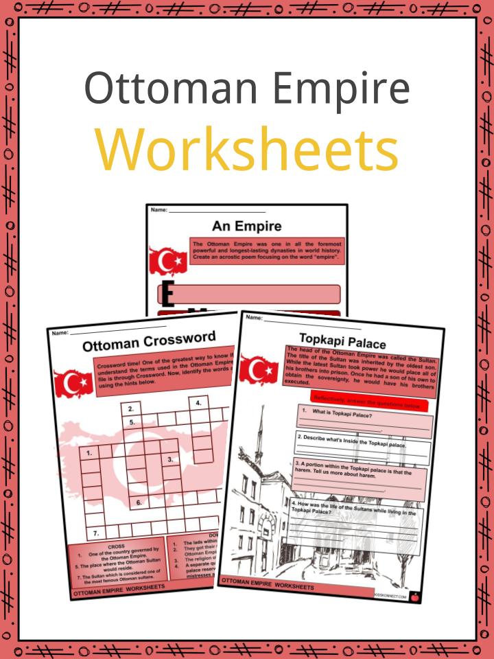 Ottoman empire facts worksheets description for kids