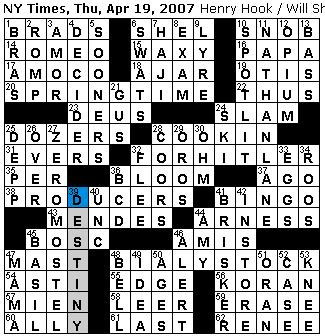 Rex parker does the nyt crossword puzzle thursday apr