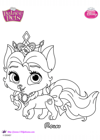 Palace pets rouge coloring page free printable coloring pages