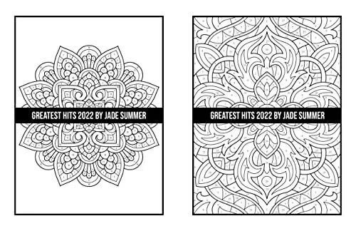 Greatest hits an adult coloring book with best pages jade summer collection