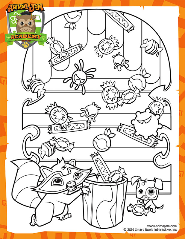 Summer carnival coloring page