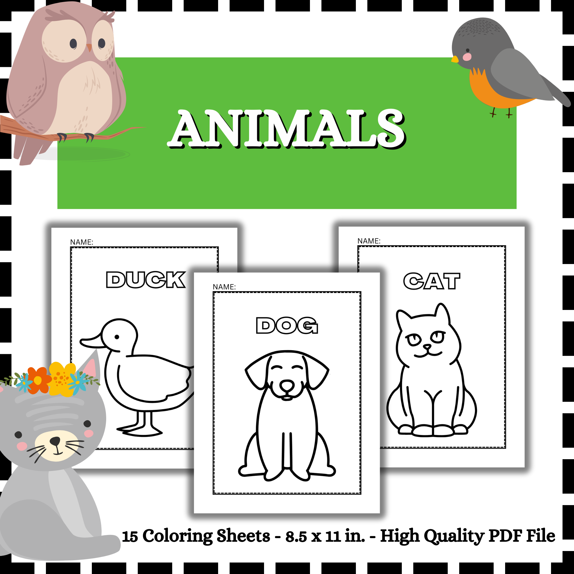 Animals coloring sheets summer back to school coloring pages made by teachers