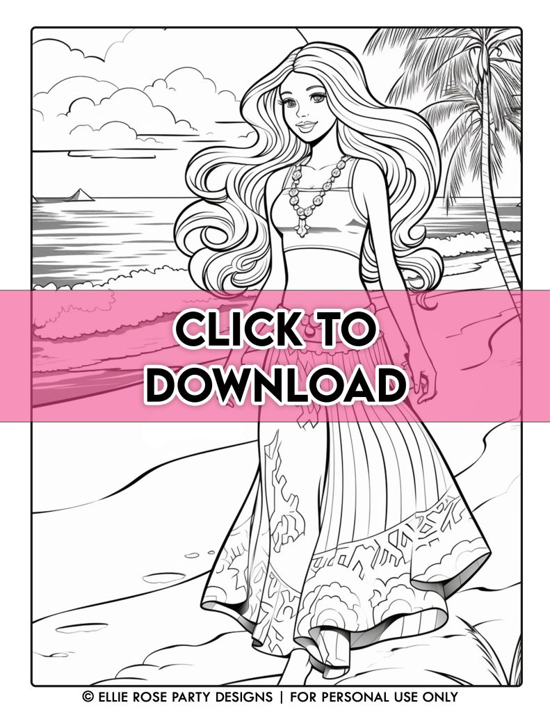 Free barbie coloring pages the ultimate collection