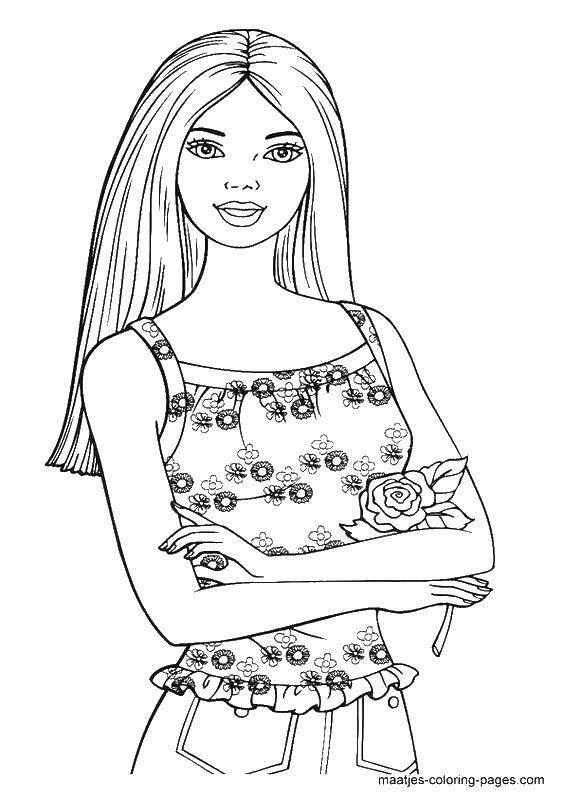 Online coloring pages summer coloring summer barbie barbie