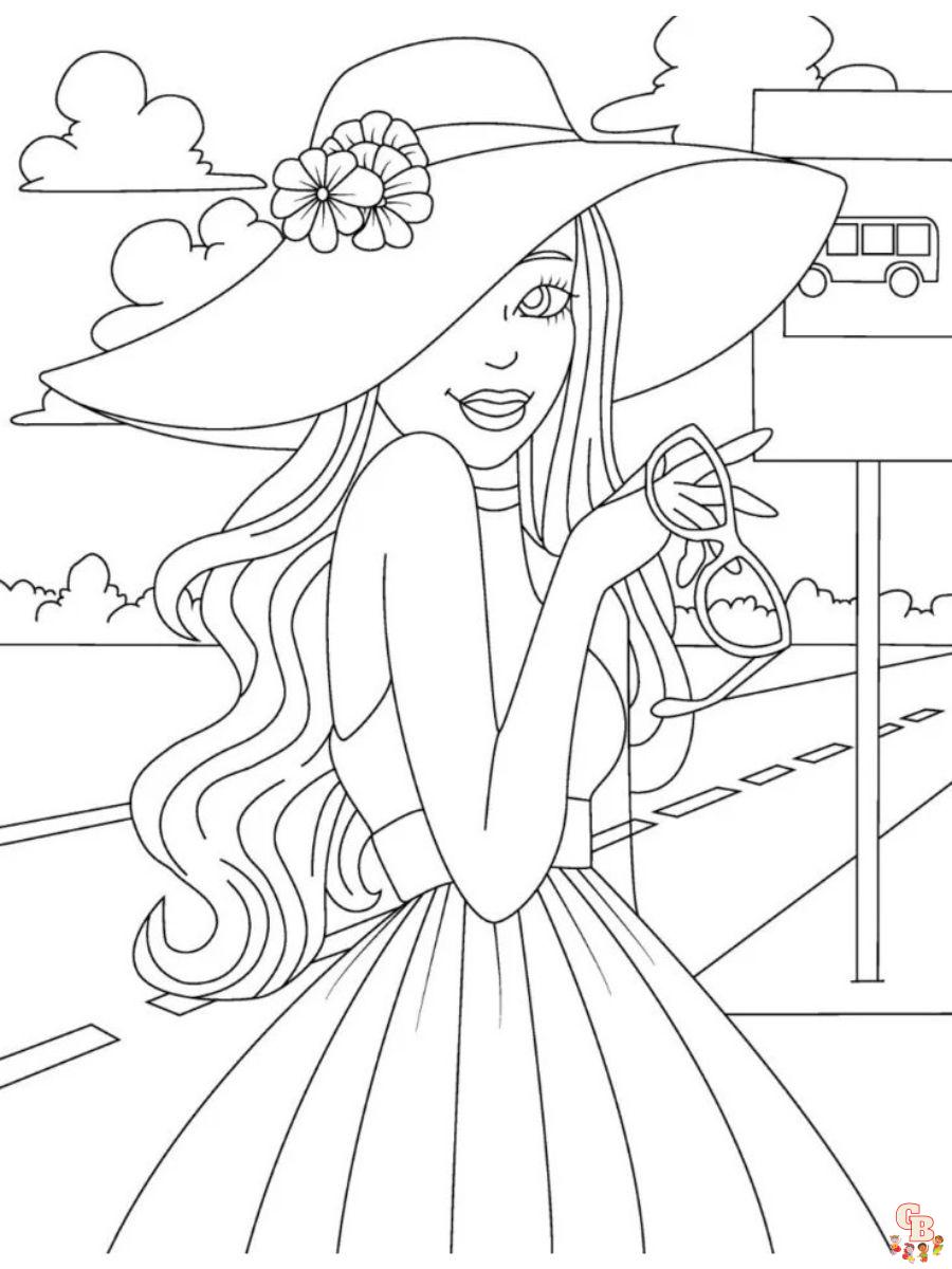 The best barbie coloring pages for your little princess