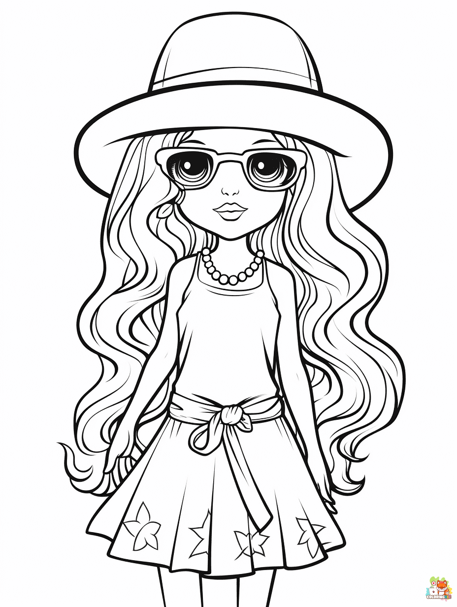 Explore summer barbie coloring pages for endless creativity