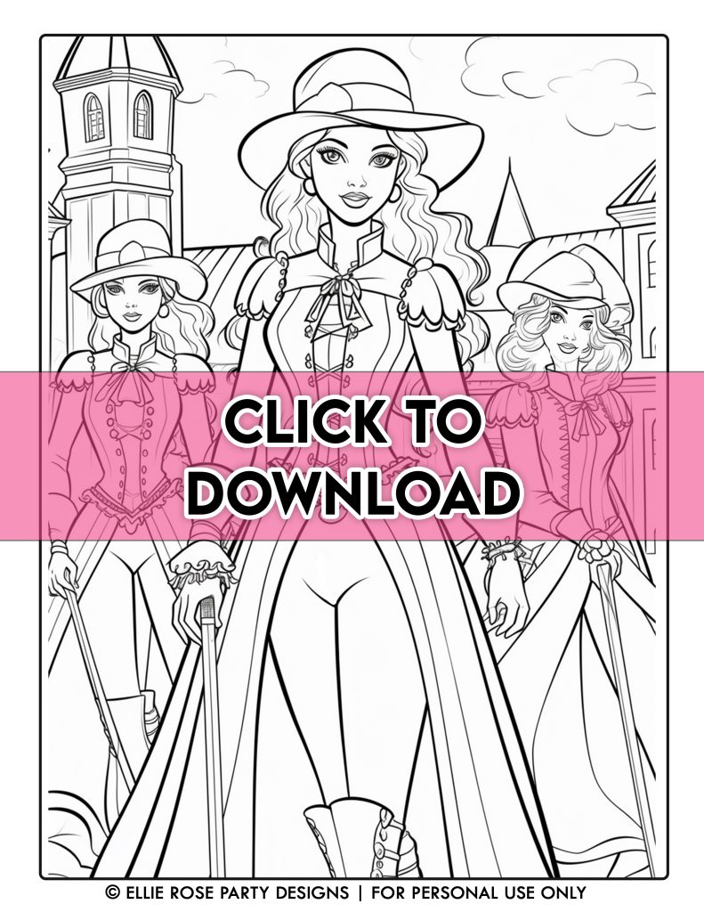 Free barbie coloring pages the ultimate collection