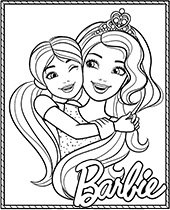 Barbie coloring pages for girls