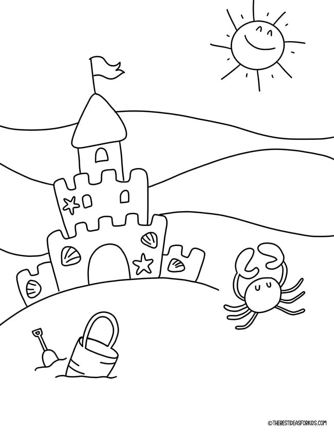 Summer coloring pages