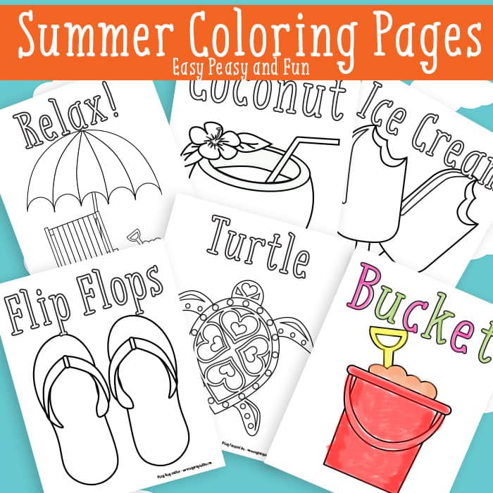 Summer coloring pages free printable