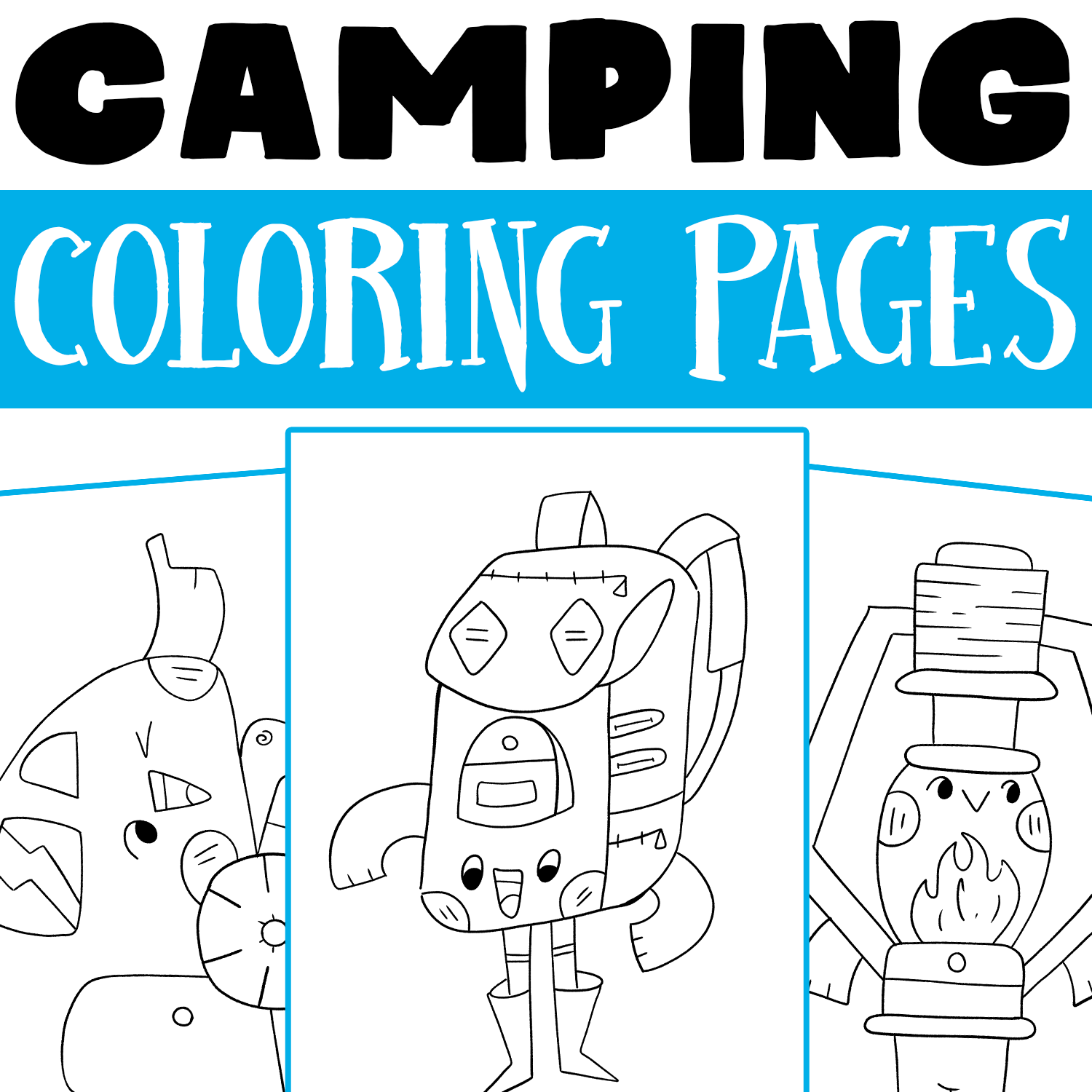 Mindfulness camping themed coloring pages summer camp coloring pages made by teachers