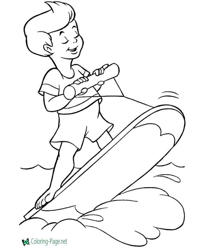 Summer coloring pages