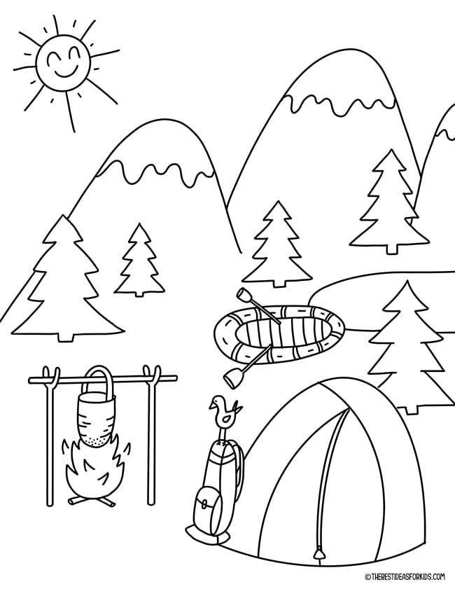 Summer coloring pages