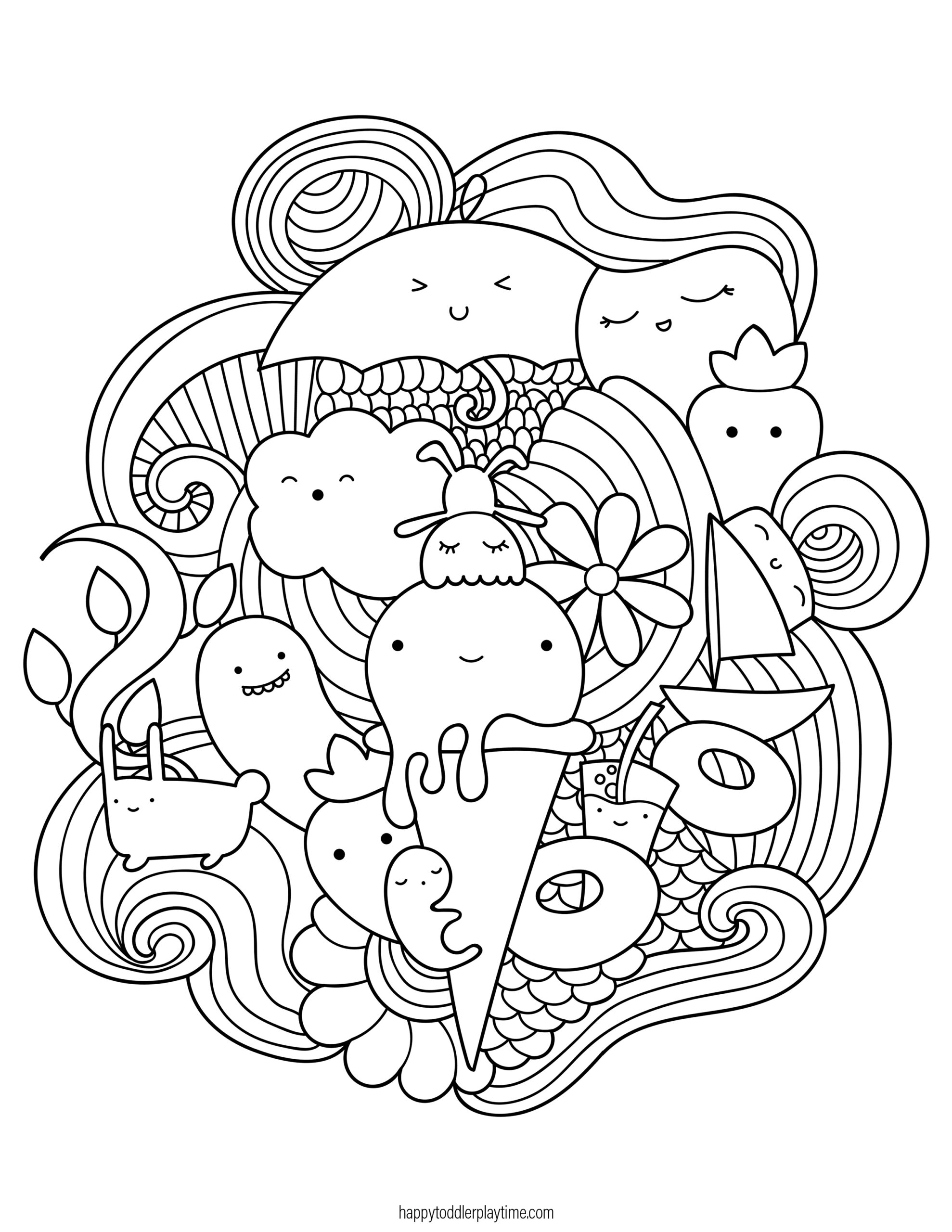 Free printable summer colouring pages for kids