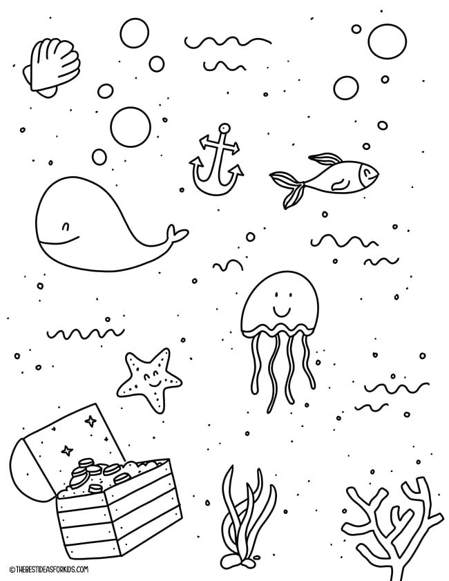 Summer coloring pages