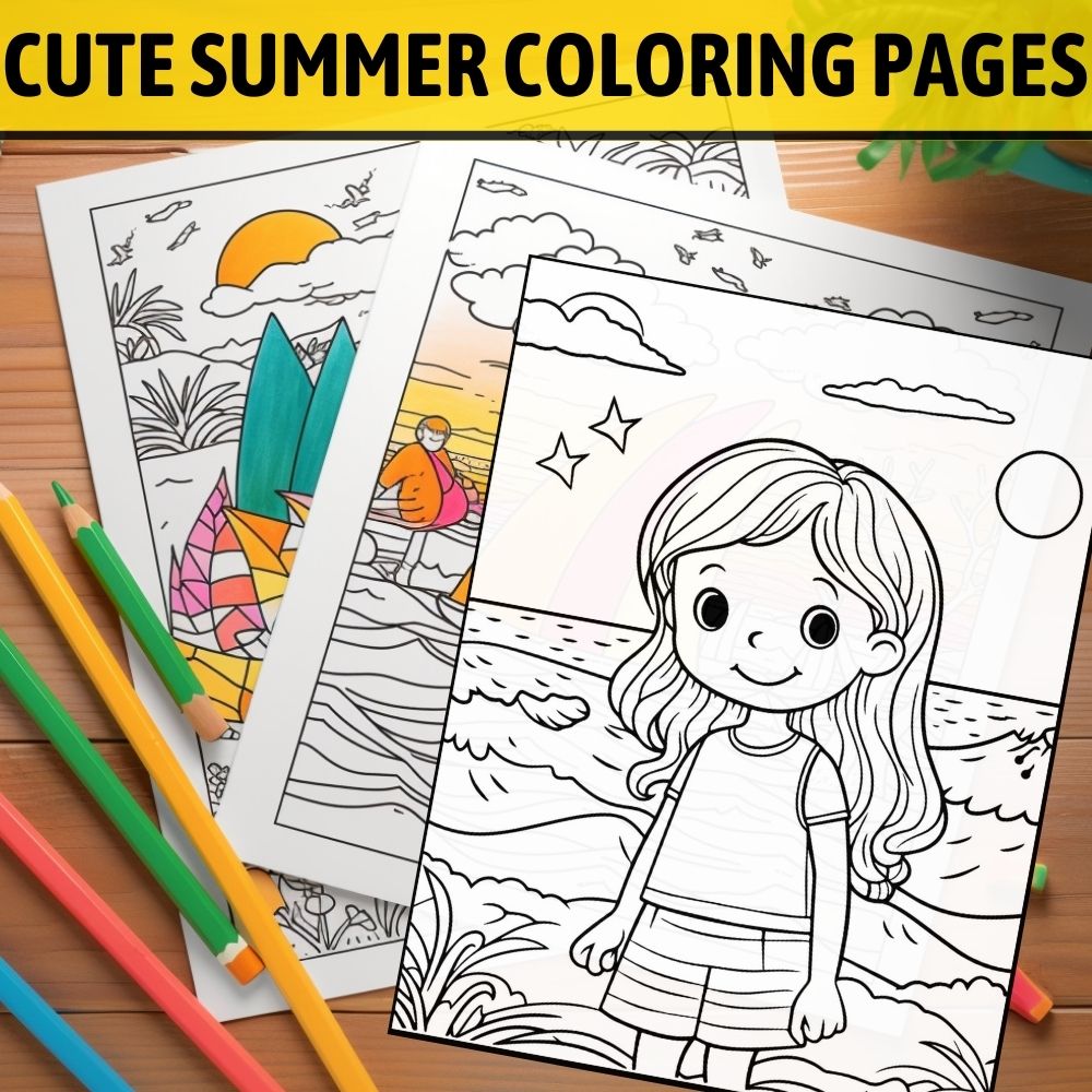 Summer coloring pages