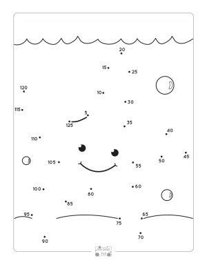 Summer dot to dot skip counting worksheets