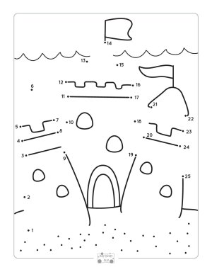 Summer dot to dot worksheets