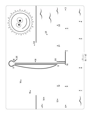 Summer dot to dot worksheets