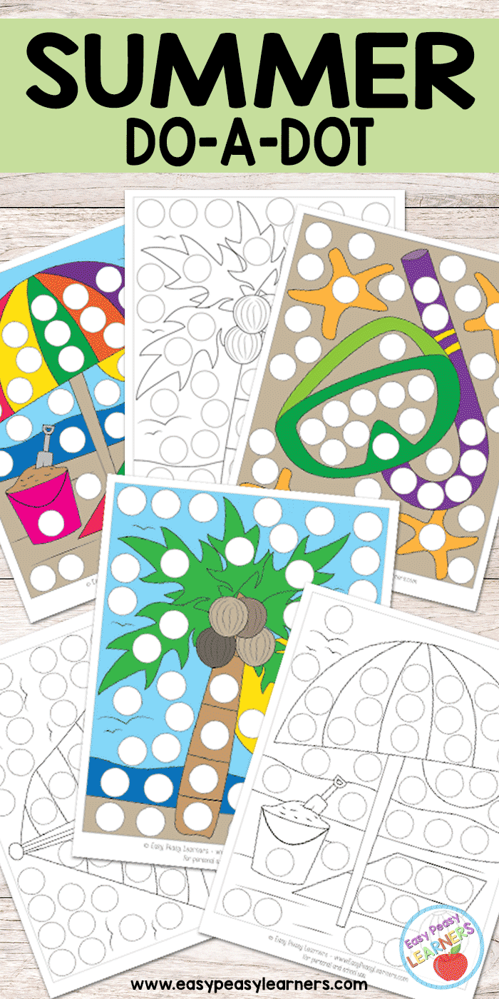 Free summer do a dot printables