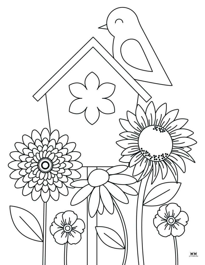 Flower coloring pages