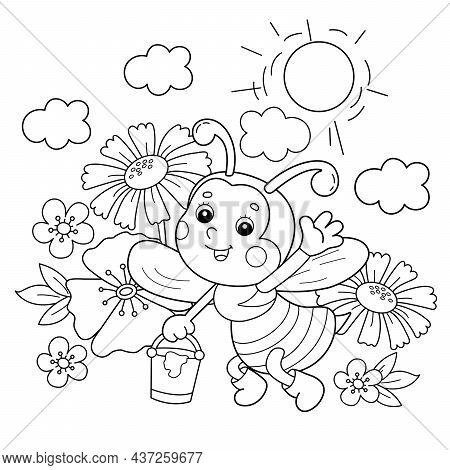 Coloring page outline vector photo free trial bigstock