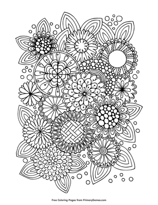 Summer flowers coloring page â free printable pdf from