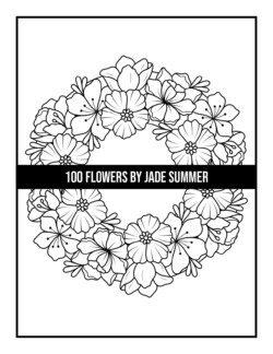 Flowers coloring book jade summer