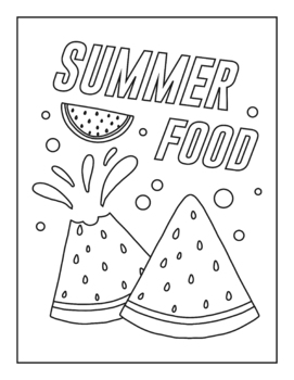 Summer coloring pages printable