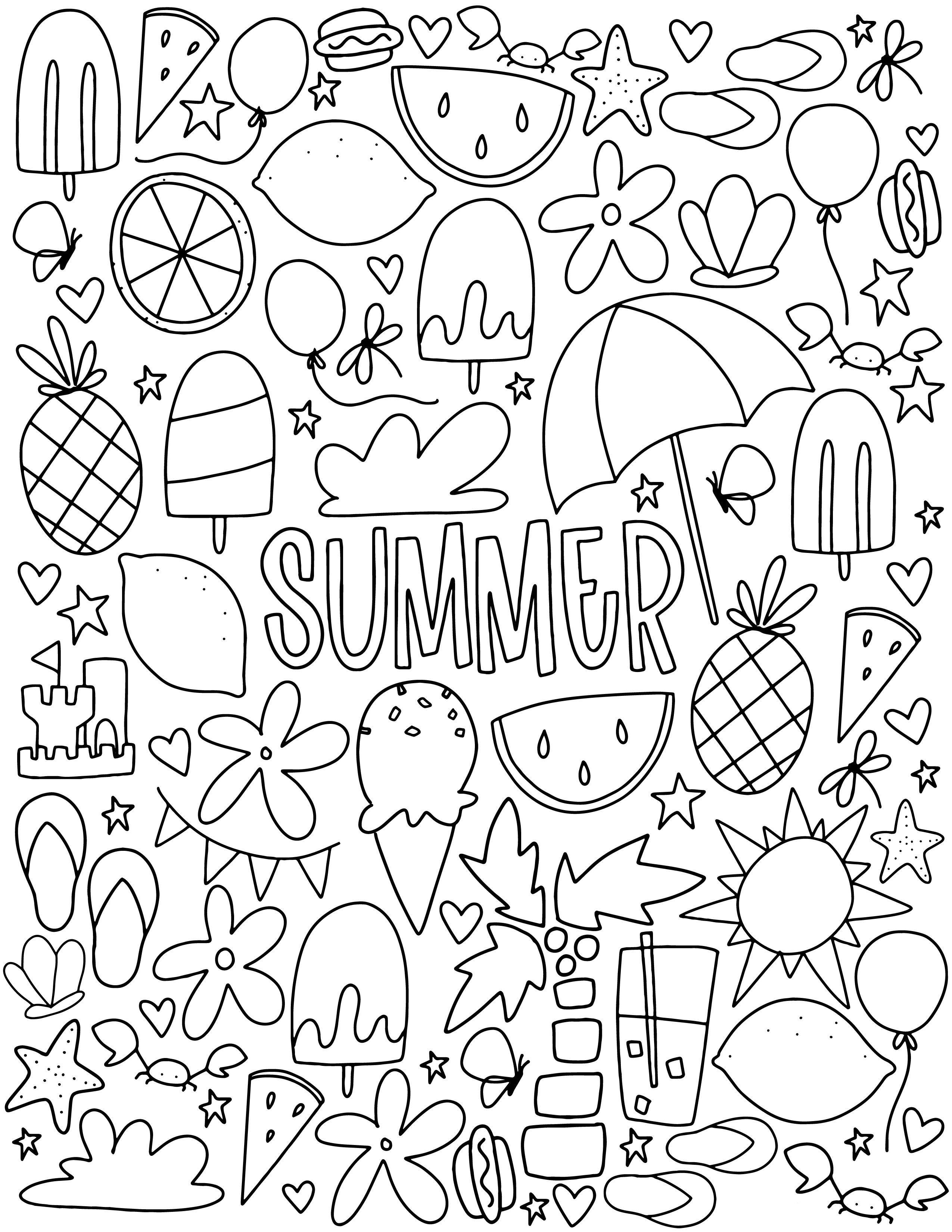 June coloring pages