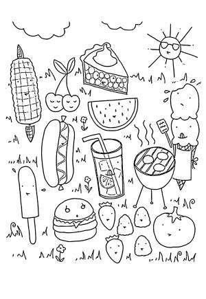 Free printable summer coloring pages for adults and kids