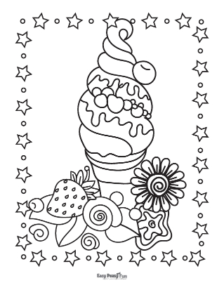 Printable summer coloring pages