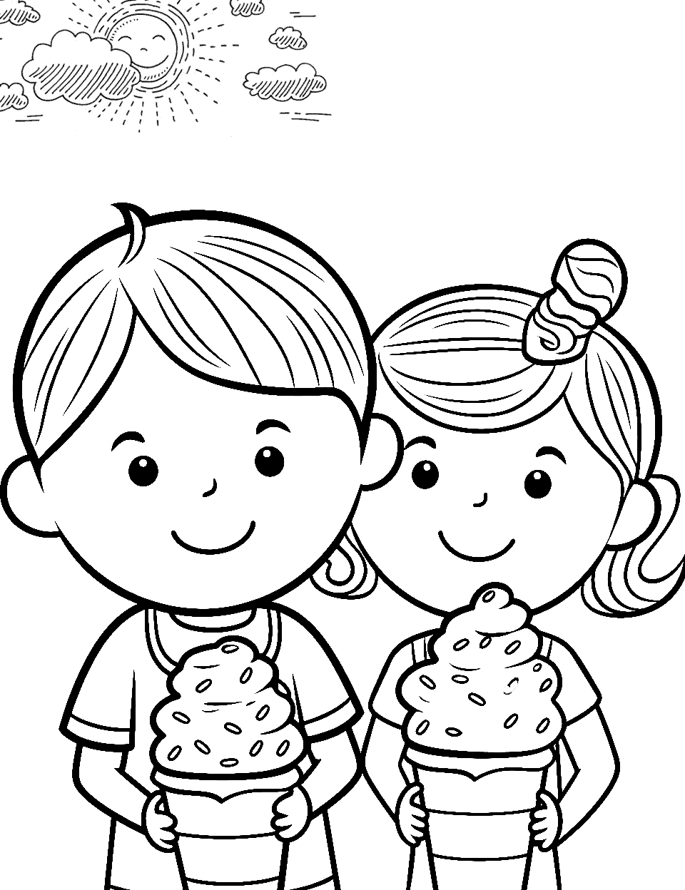 Food coloring pages free printable sheets