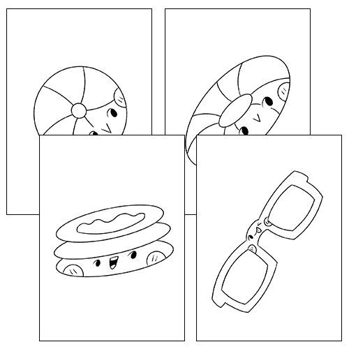 Pool party activity bundle summer coloring pages color by number dot to dot made by teachers