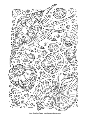 Summer sea coloring page â free printable pdf from