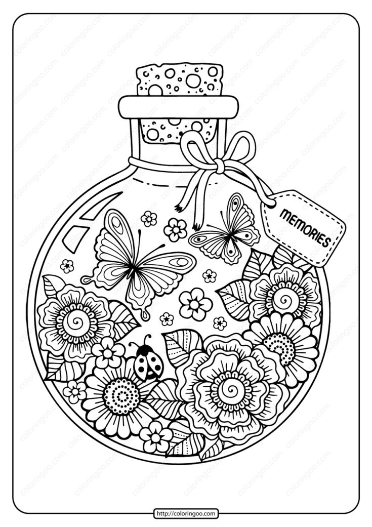 Printable summer memories pdf coloring page summer coloring pages coloring books coloring pages