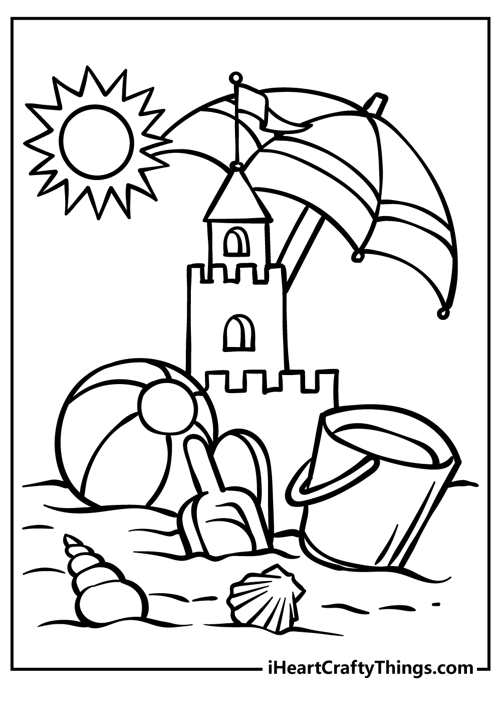 Summer coloring pages free printables