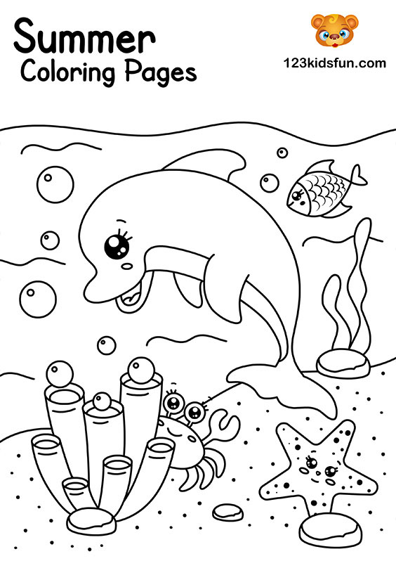 Free printable summer coloring pages for kids kids fun apps