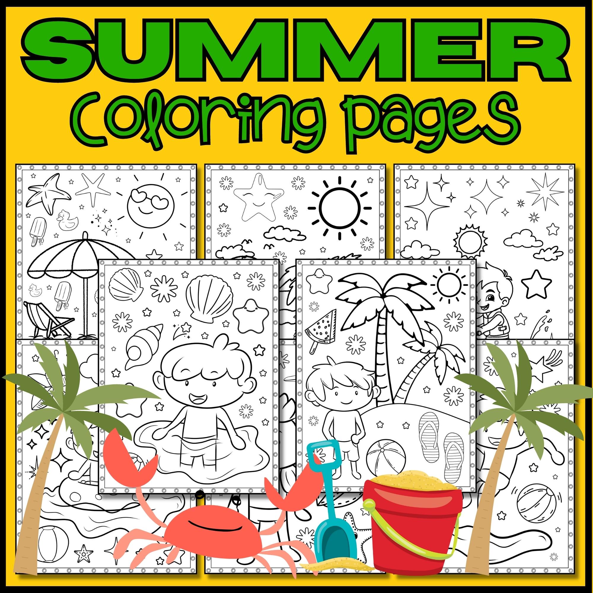 Summer coloring pages end of the year coloring pages sheets to color made by teachers