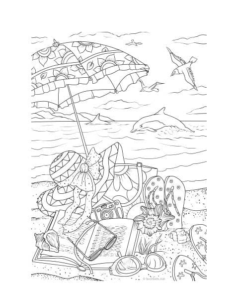 Summer coloring pages