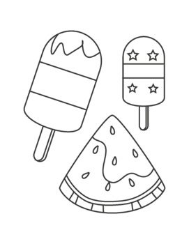 Preschool and kindergarten summer time coloring pages printable pdf