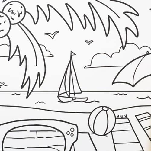 Summer coloring pages