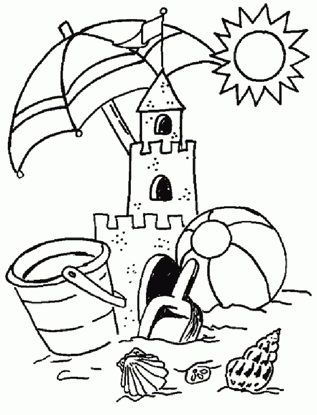 Coloring pages summer vaction coloring pages