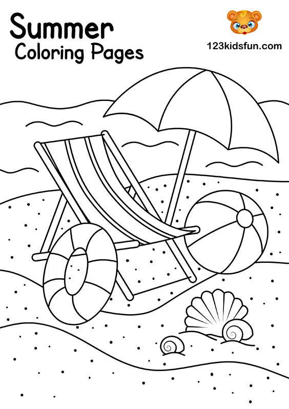 Free printable summer coloring pages for kids kids fun apps