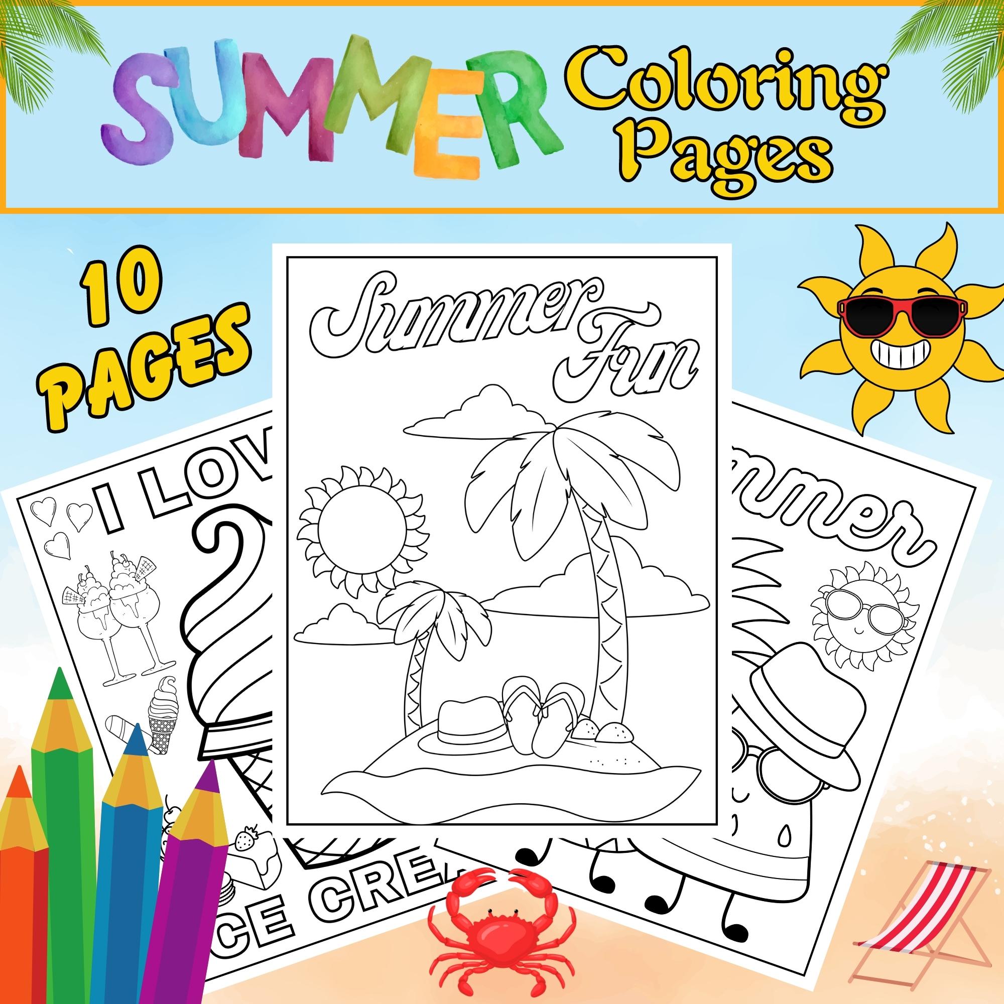 Summer coloring pages end of the year coloring pages activities made by teachers