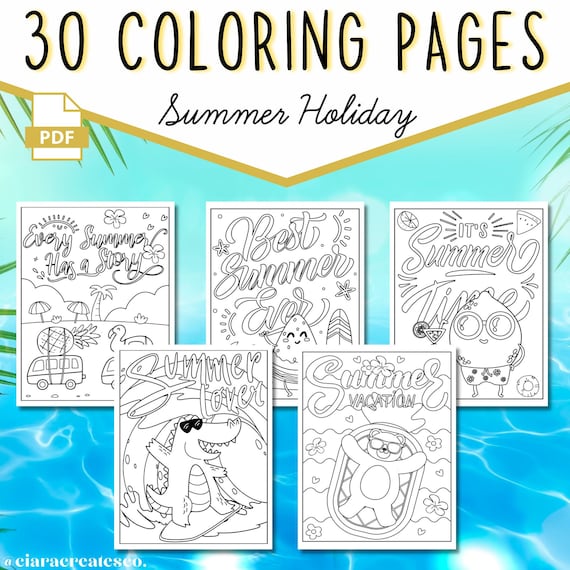 Summer coloring pages summer coloring pages for kids summer vacation coloring pages kids coloring pages summer camp printable