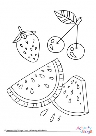 Summer fruits louring page