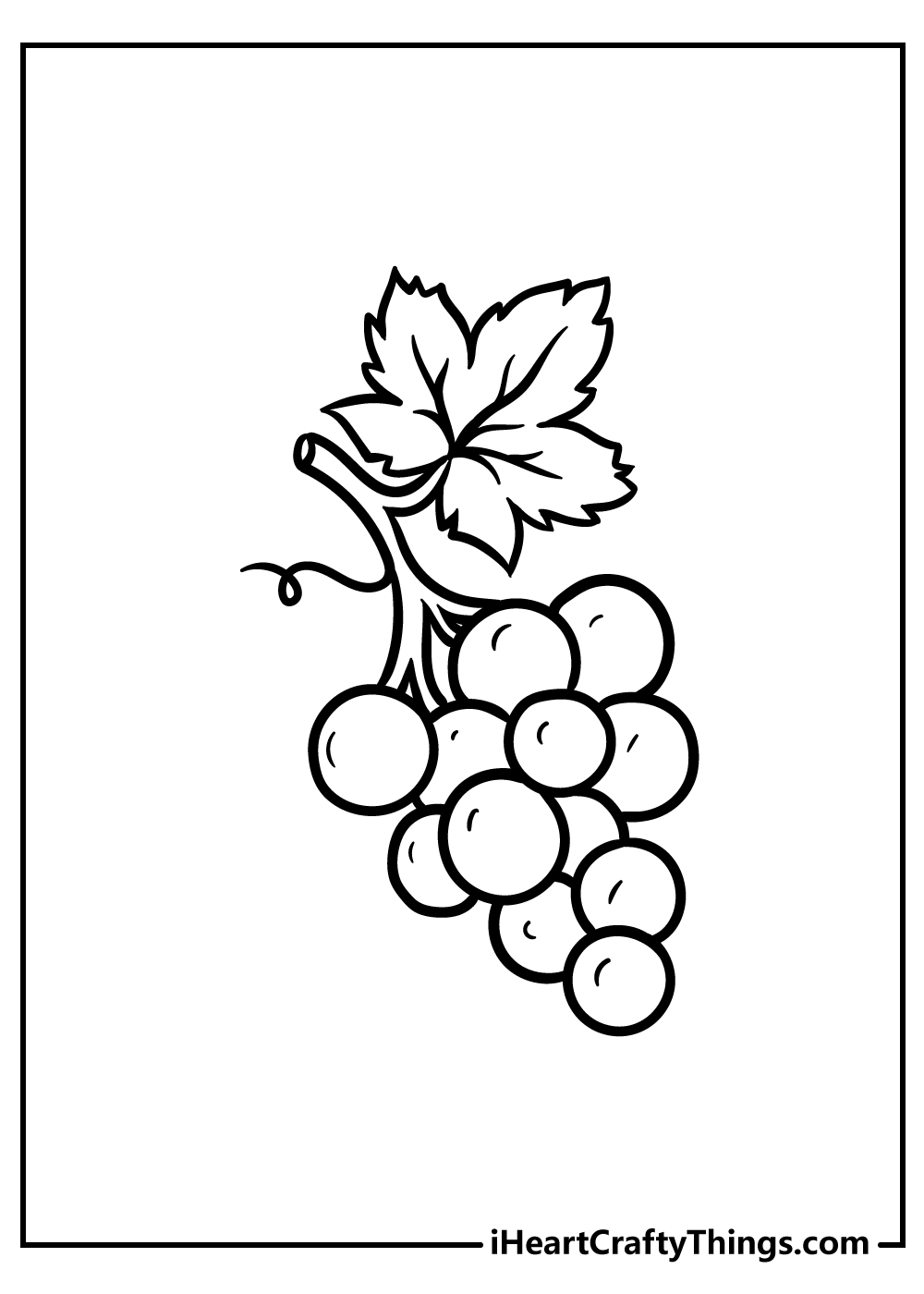 Fruit coloring pages free printables